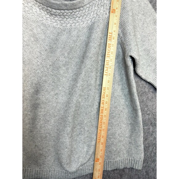 Lane Bryant Sweater Women's 22/24 Plus Size Gray Cable Knit - Picture 6 of 10